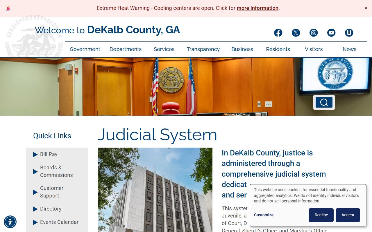 DeKalb County court records judicial system overview