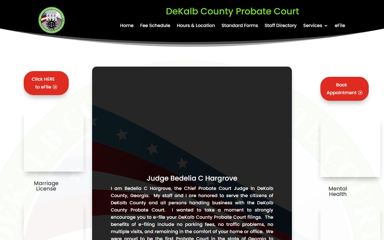 DeKalb County court records Probate Court home