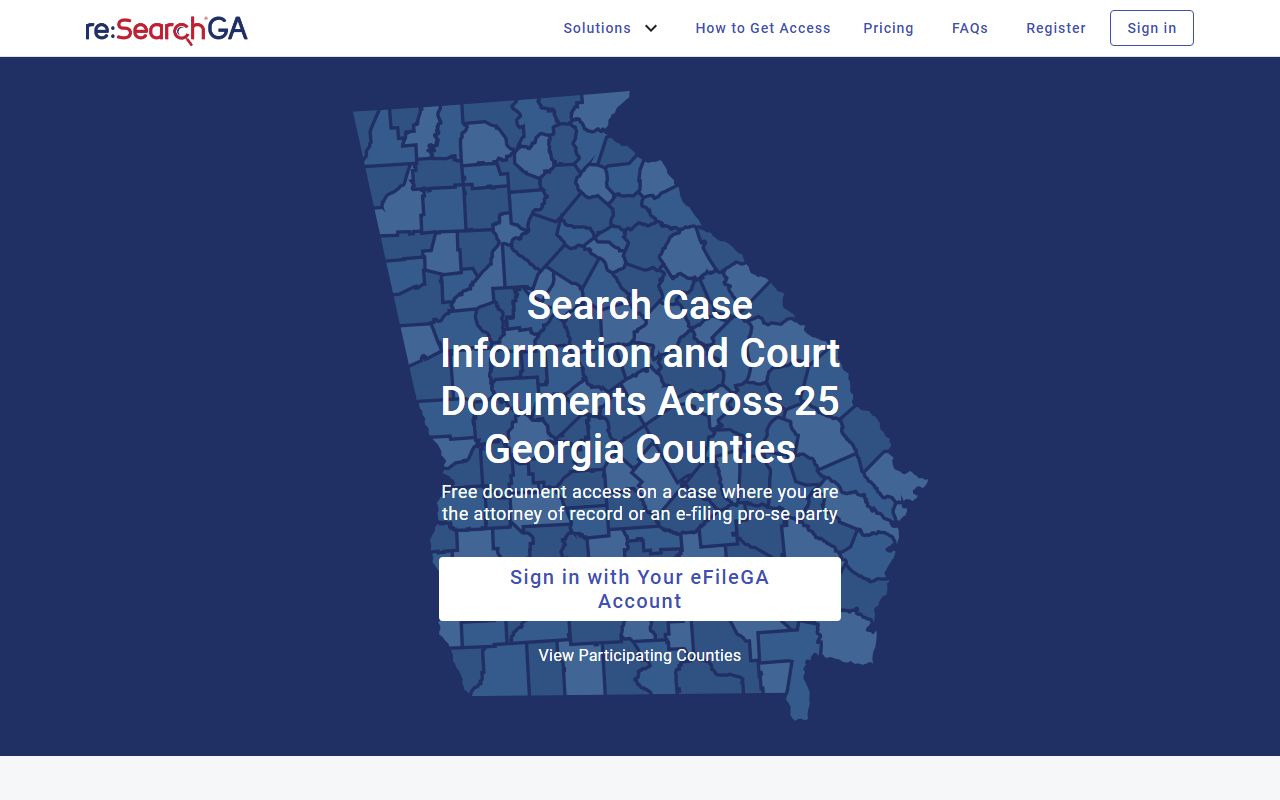 DeKalb County court records reSearchGA statewide case search