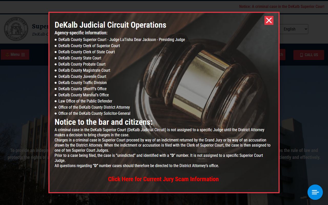 DeKalb County court records Superior Court home