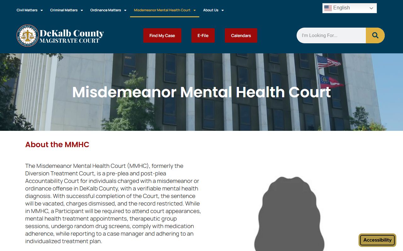 DeKalb County probate records mental health court distinction