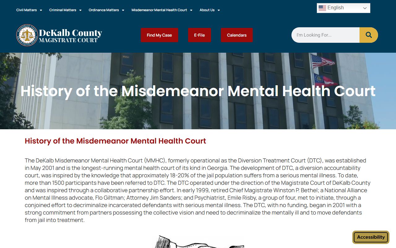 DeKalb County probate records mental health program context