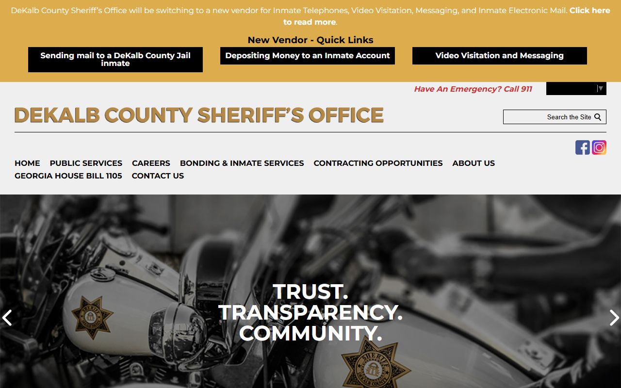 DeKalb County warrant records sheriff office warrant access